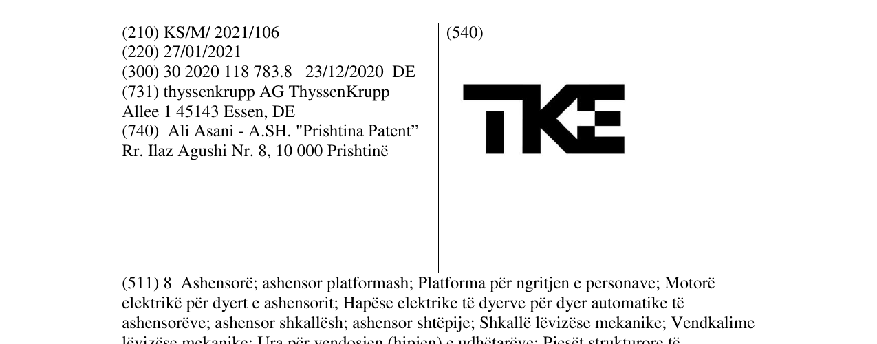 Zëri i markës tke në buletin