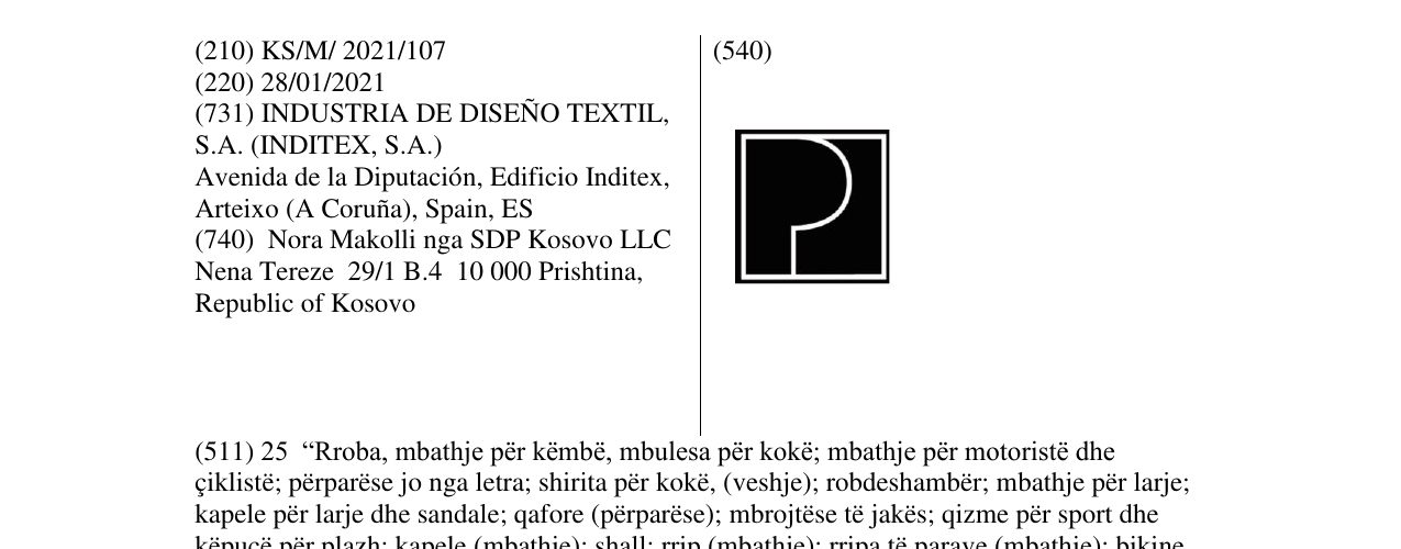 Zëri i markës P në buletin