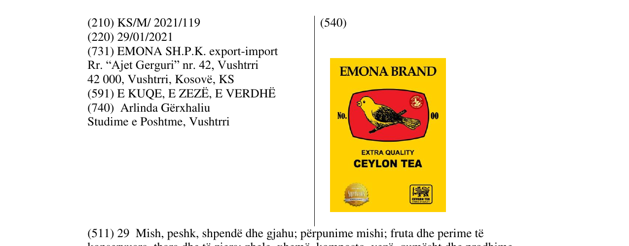 Zëri i markës EMONA BRAND në buletin