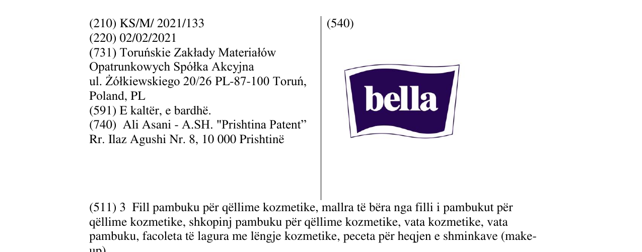 Zëri i markës bella në buletin