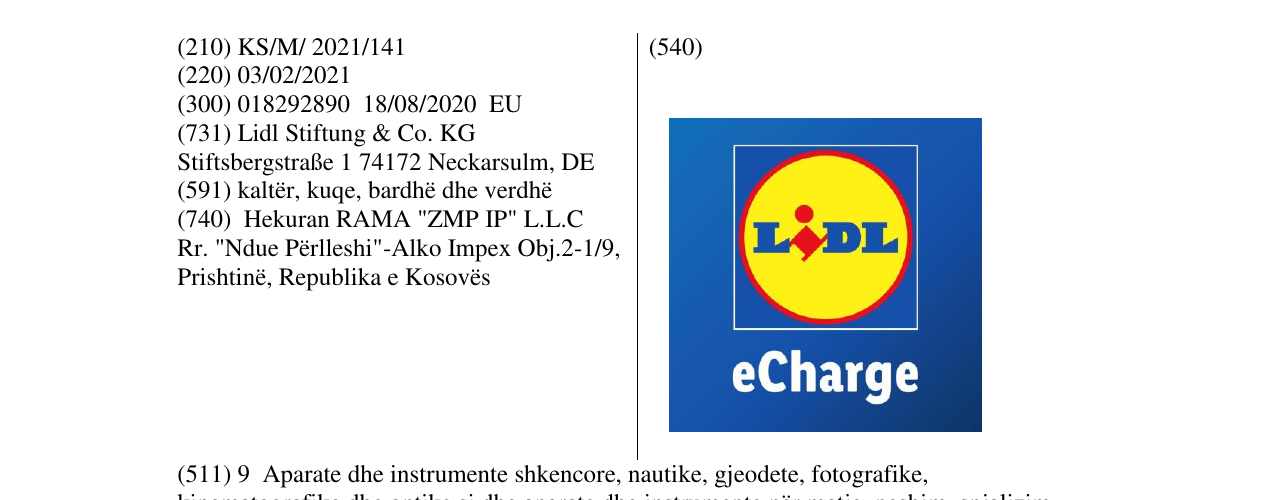 Zëri i markës lidl në buletin