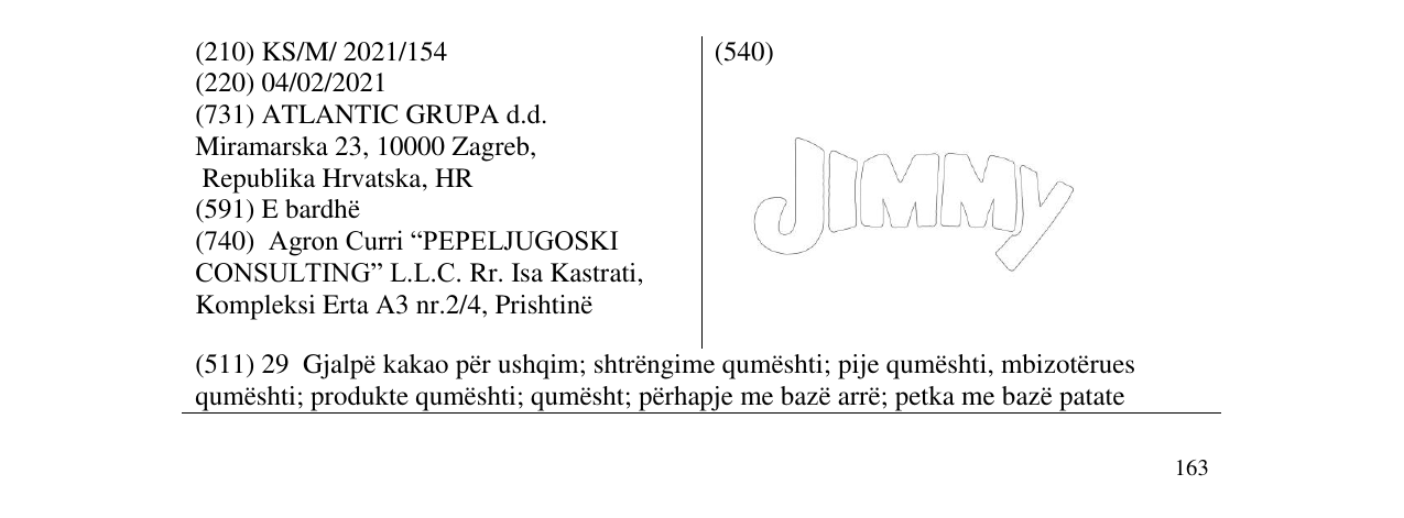 Zëri i markës JIMMY në buletin
