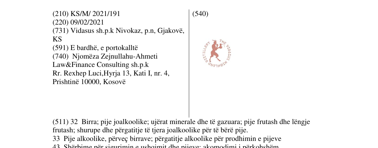 Zëri i markës VIDASUS në buletin