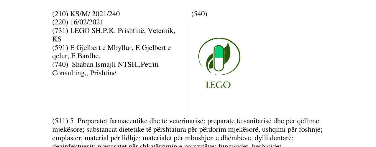 Zëri i markës lego në buletin