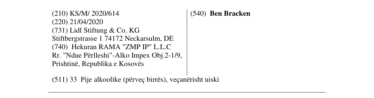 Zëri i markës Ben Bracken në buletin