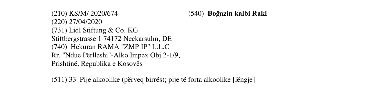 Zëri i markës Boğazin kalbi Raki në buletin