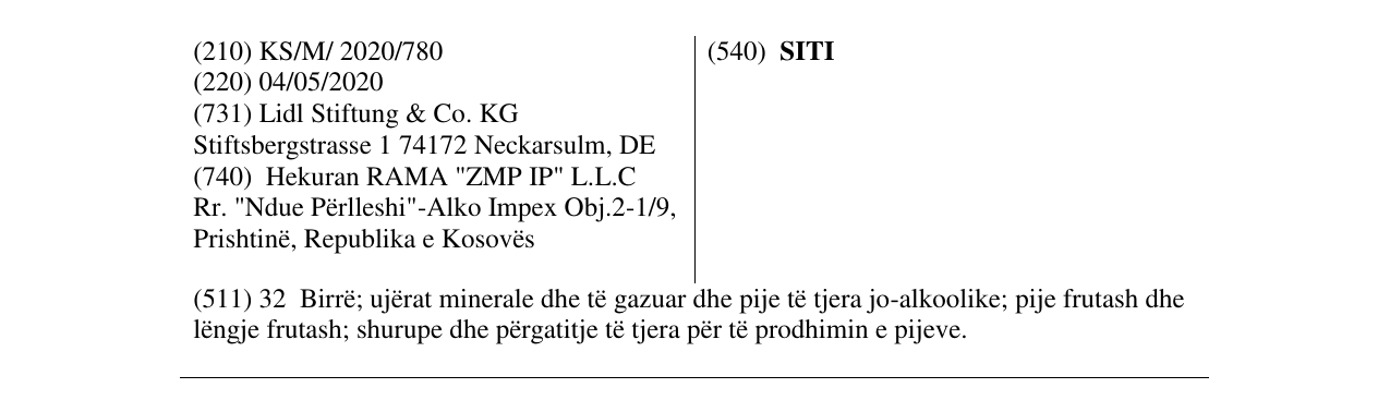 Zëri i markës SITI në buletin