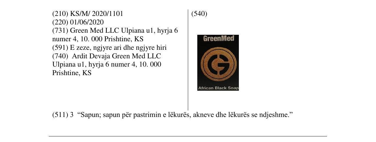 Zëri i markës GREEN MED në buletin