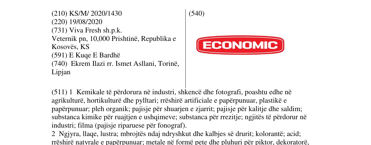 Zëri i markës economic në buletin