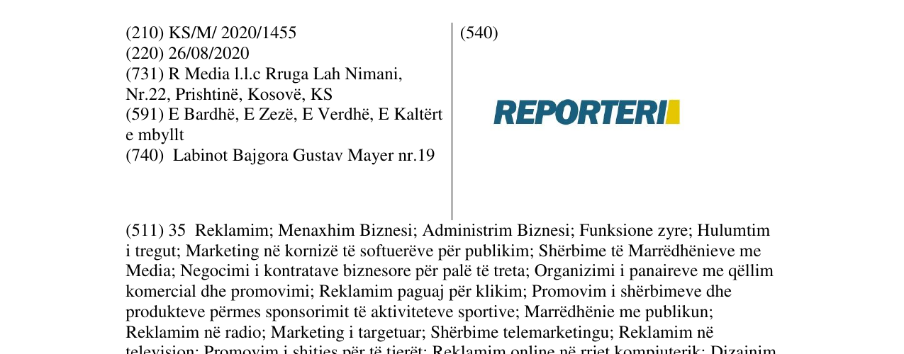 Zëri i markës reporteri në buletin