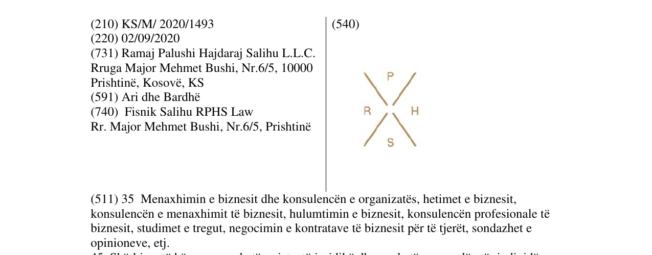 Zëri i markës RPHS në buletin