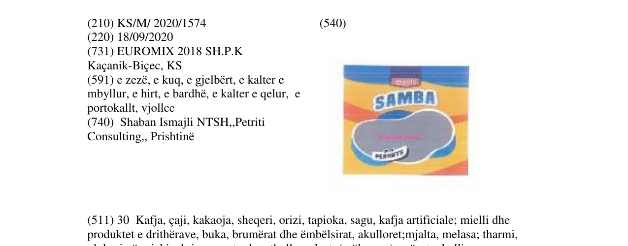 Zëri i markës Markë figurative në buletin
