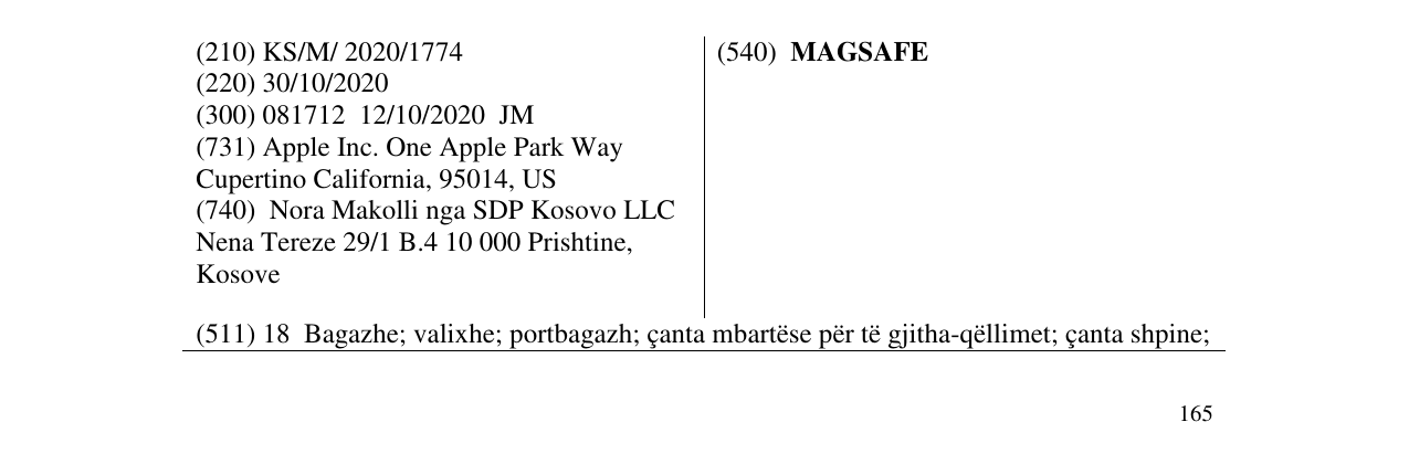 Zëri i markës MAGSAFE në buletin