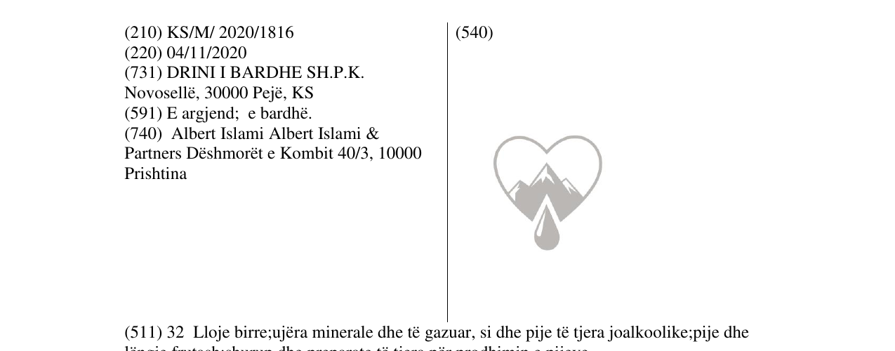 Zëri i markës Markë figurative në buletin