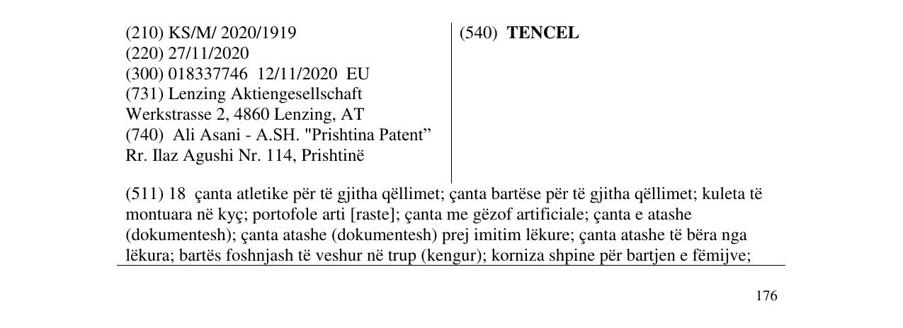 Zëri i markës TENCEL në buletin