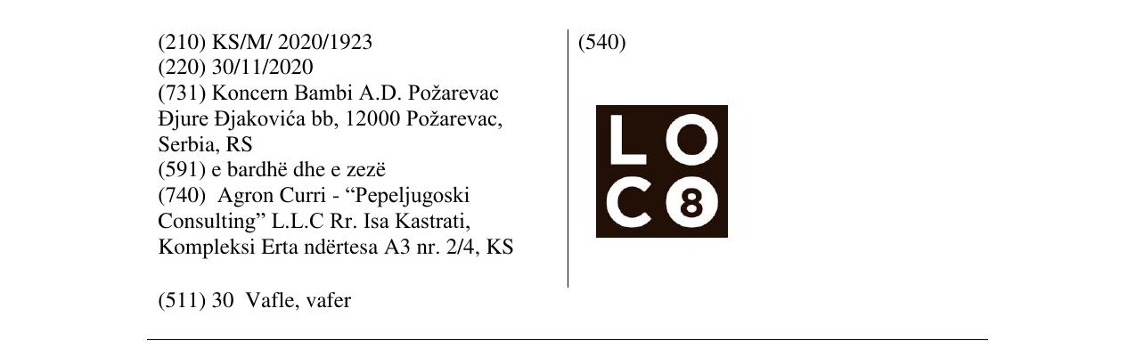 Zëri i markës LOC8 në buletin