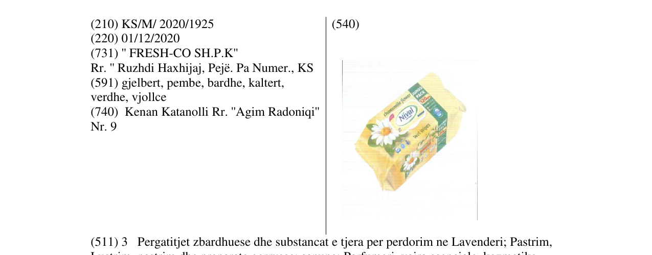 Zëri i markës nival në buletin