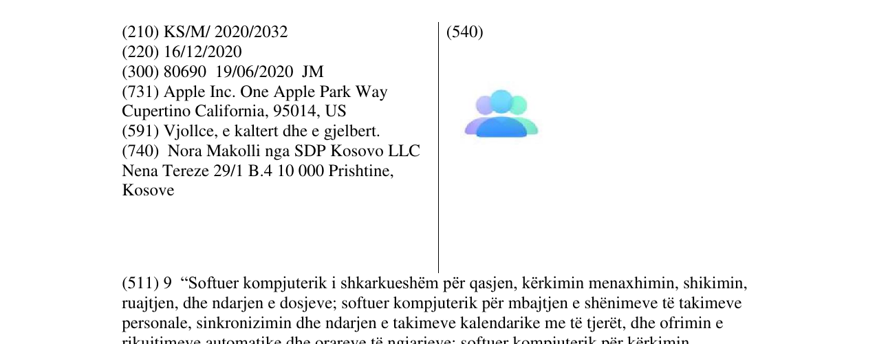 Zëri i markës APPLE në buletin