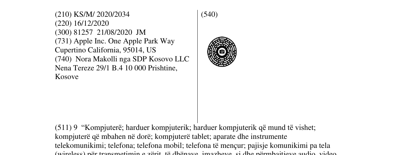 Zëri i markës APPLE në buletin