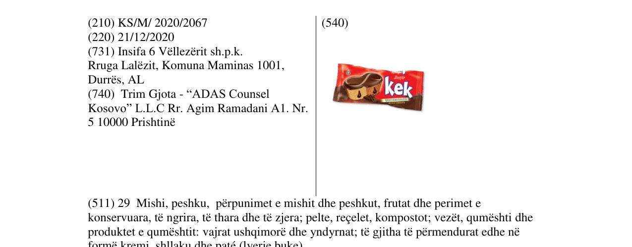 Zëri i markës KEK në buletin