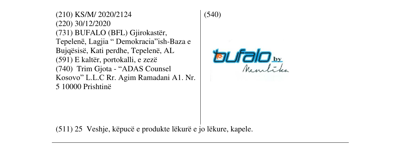 Zëri i markës bufalo në buletin