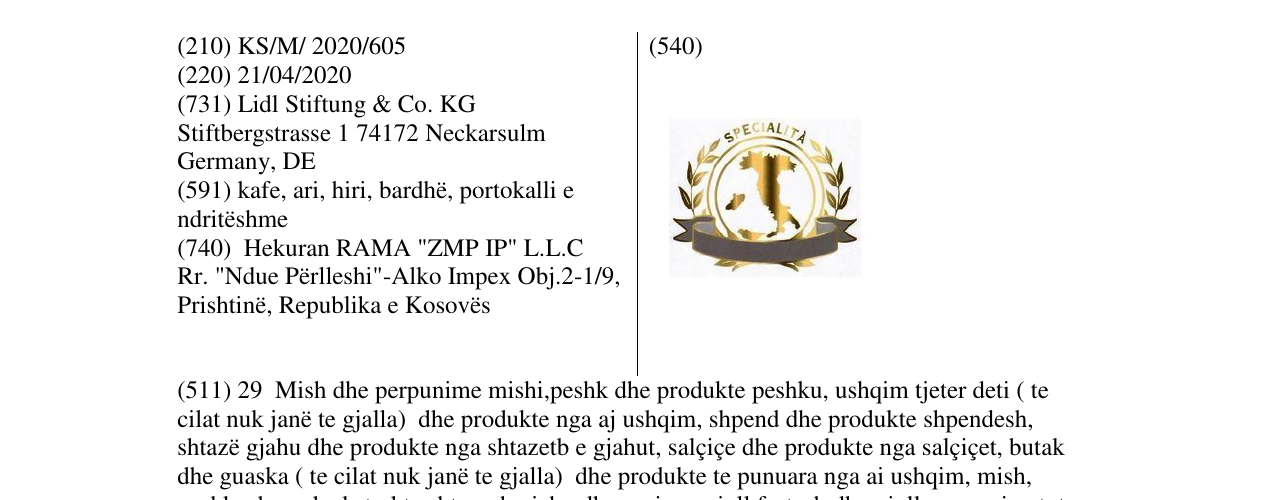 Zëri i markës Markë figurative në buletin
