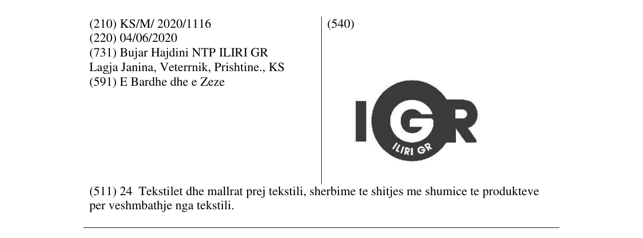 Zëri i markës Markë figurative në buletin