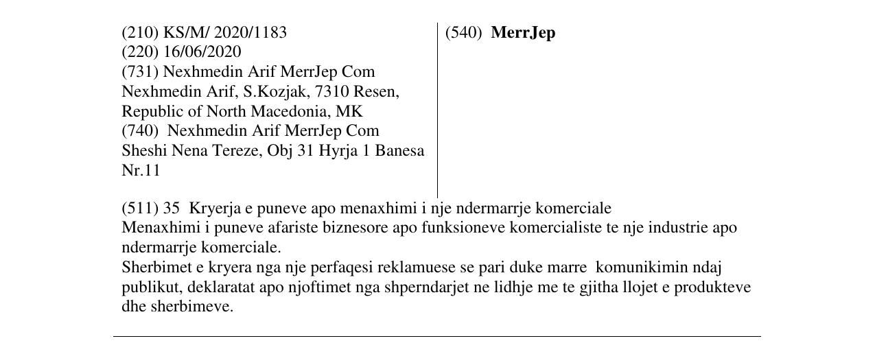 Zëri i markës MerrJep në buletin