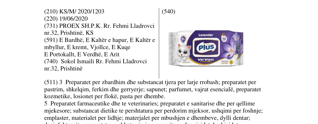 Zëri i markës LAVENDER në buletin