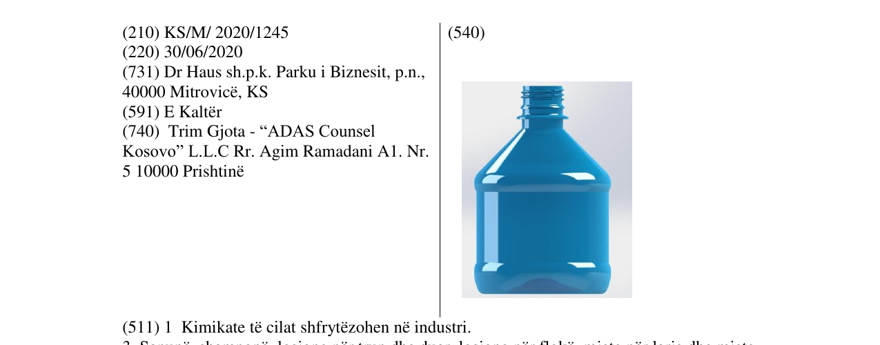 Zëri i markës SHISHE 3D në buletin