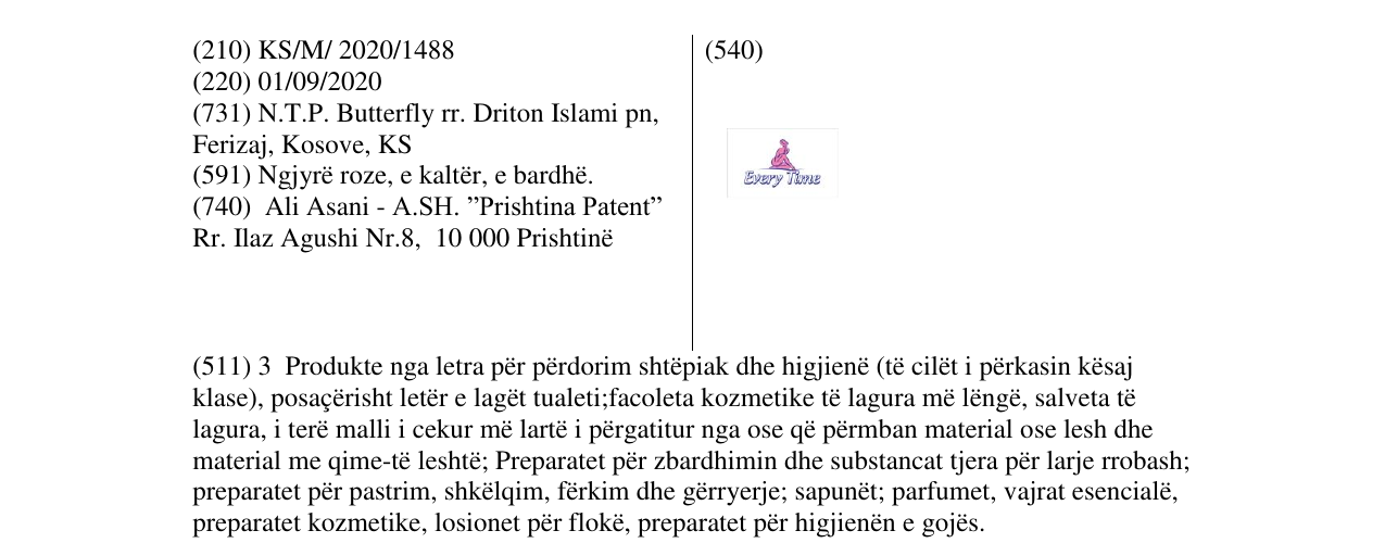 Zëri i markës Every Time në buletin