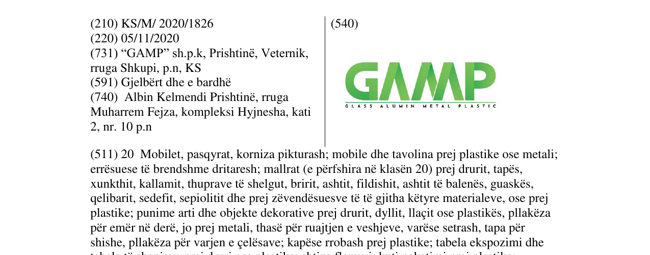 Zëri i markës GAMP në buletin
