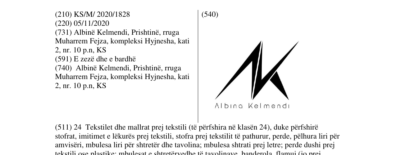 Zëri i markës AlbinaKelmendi në buletin