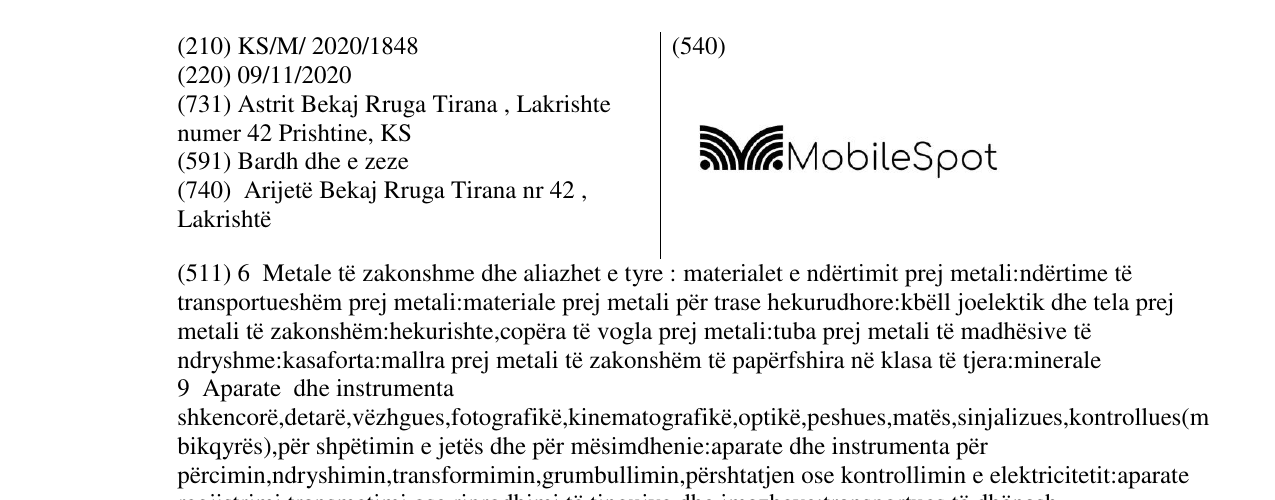 Zëri i markës MobileSpot në buletin
