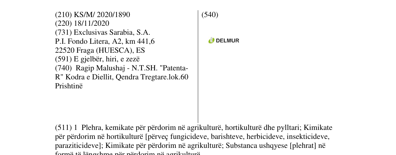 Zëri i markës DELMUR në buletin