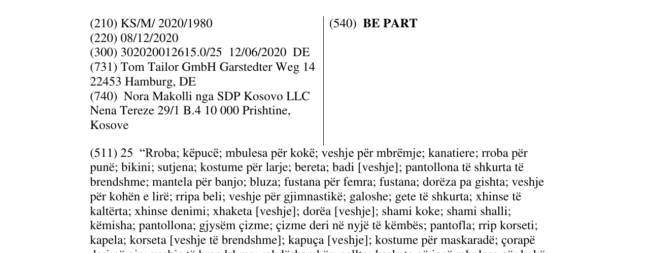 Zëri i markës BE PART në buletin