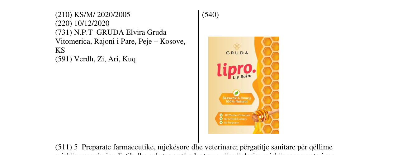 Zëri i markës LIPRO në buletin