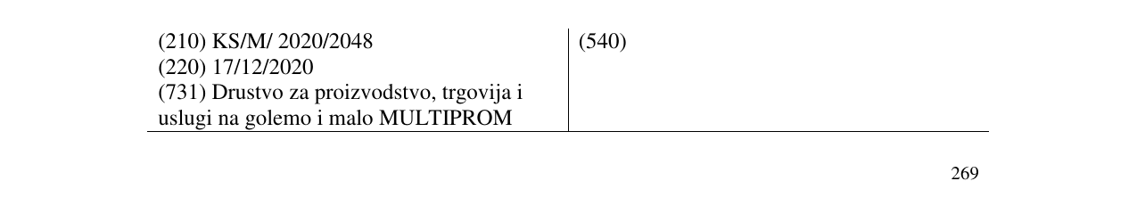 Zëri i markës CARLOS në buletin