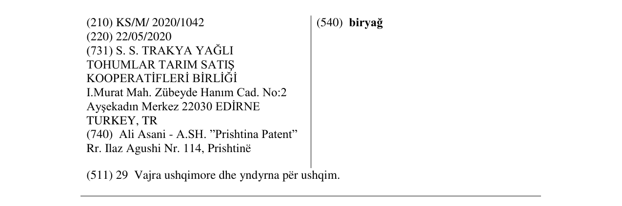 Zëri i markës biryağ në buletin