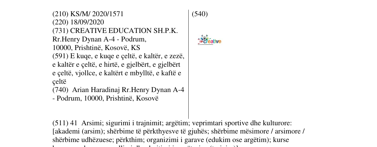Zëri i markës Creative në buletin