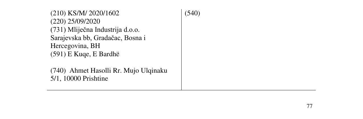 Zëri i markës MIGG në buletin