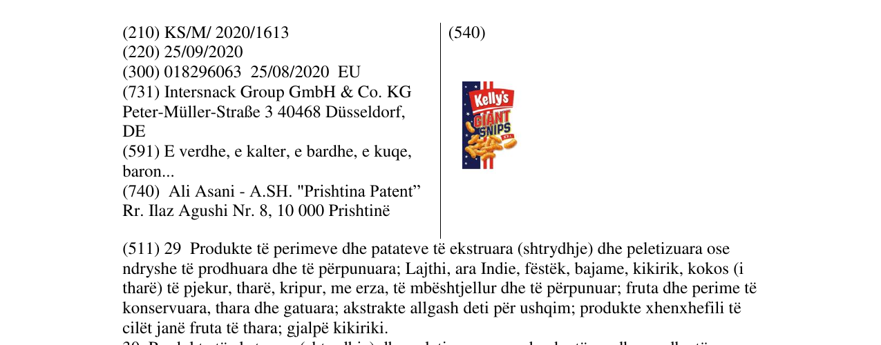 Zëri i markës Kelly's GIANT SNIPS në buletin