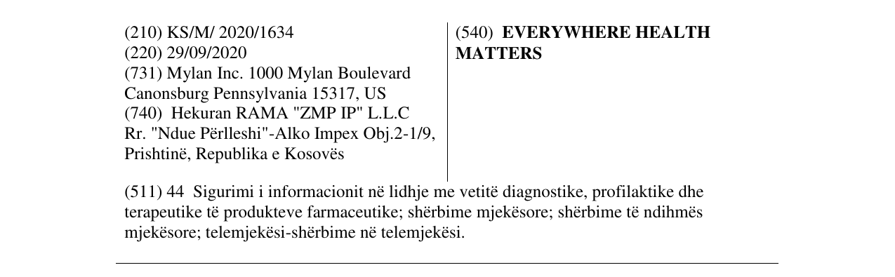 Zëri i markës EVERYWHERE HEALTH MATTERS në buletin