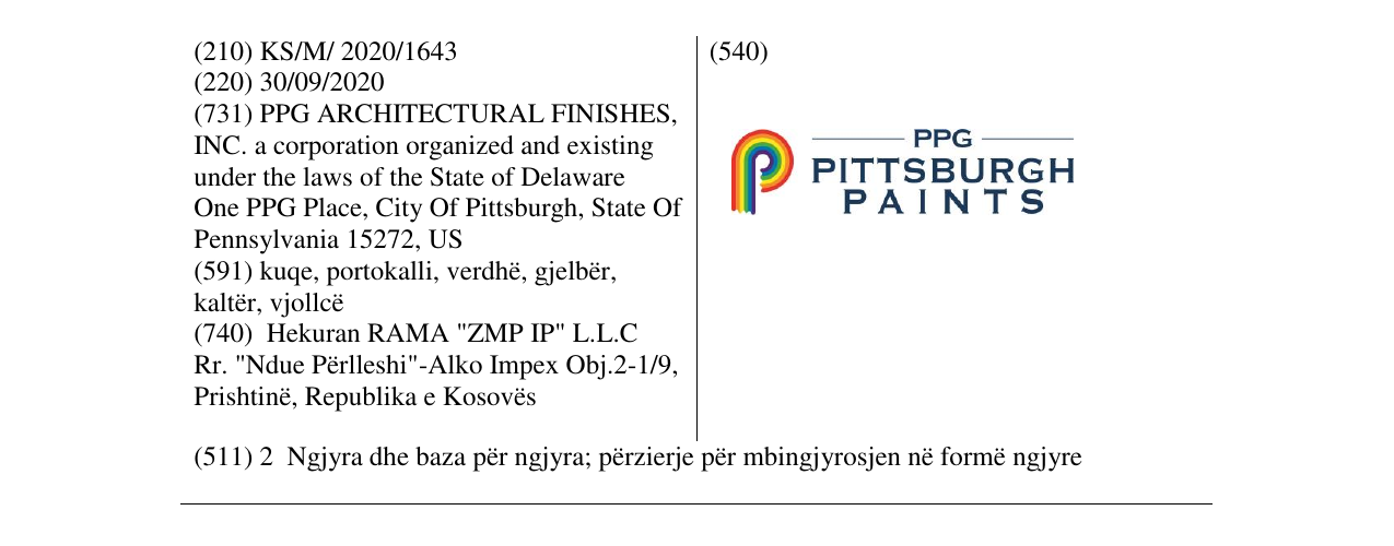 Zëri i markës pitsburgh paints në buletin