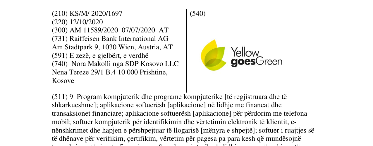 Zëri i markës yellow goes green në buletin