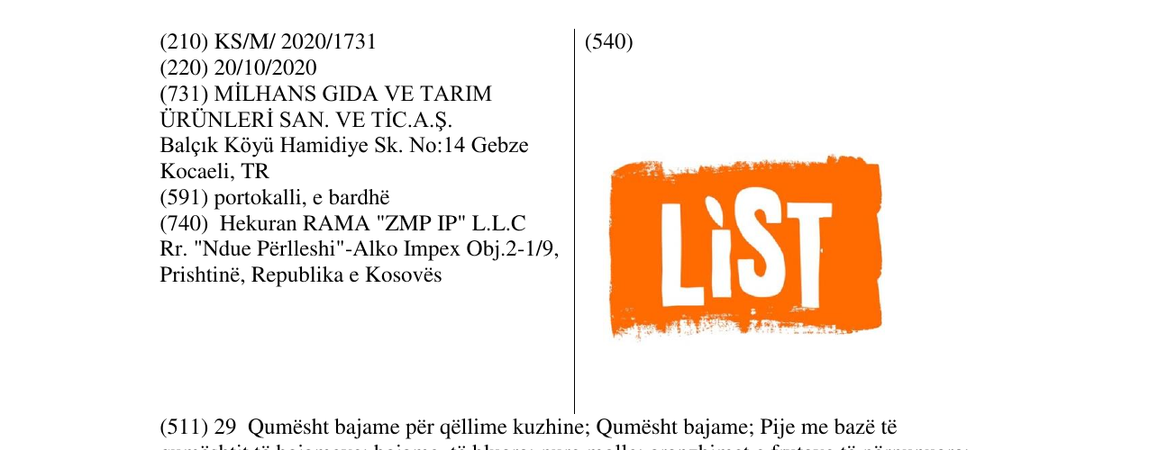 Zëri i markës list në buletin