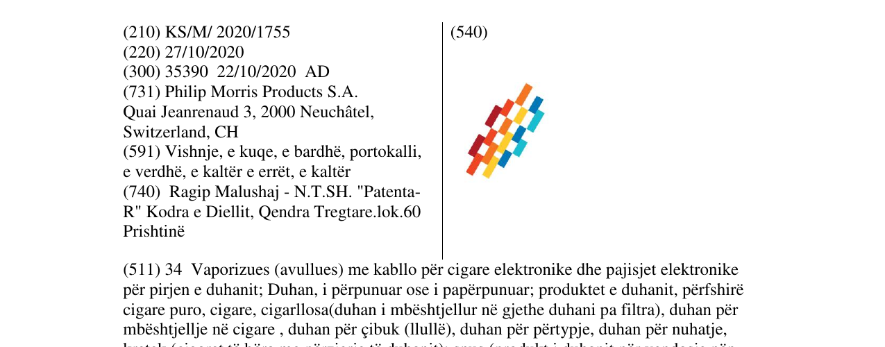 Zëri i markës IQOS COLOUR BLACK LOGO në buletin