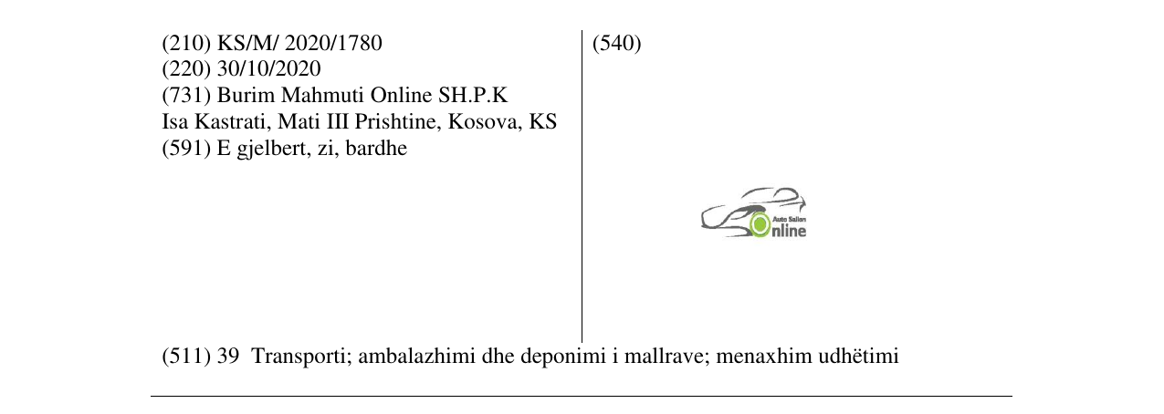 Zëri i markës auto salon online në buletin