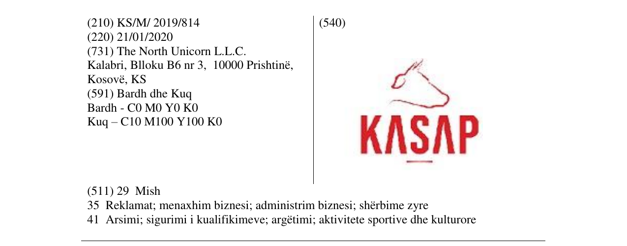Zëri i markës KASAP në buletin