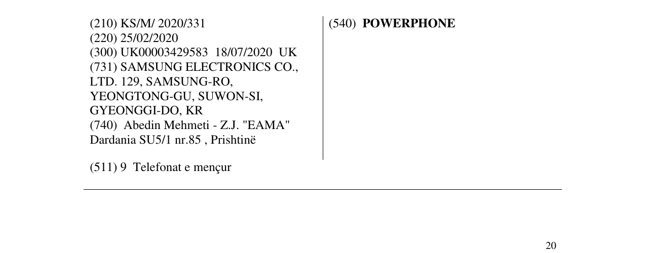 Zëri i markës POWERPHONE në buletin